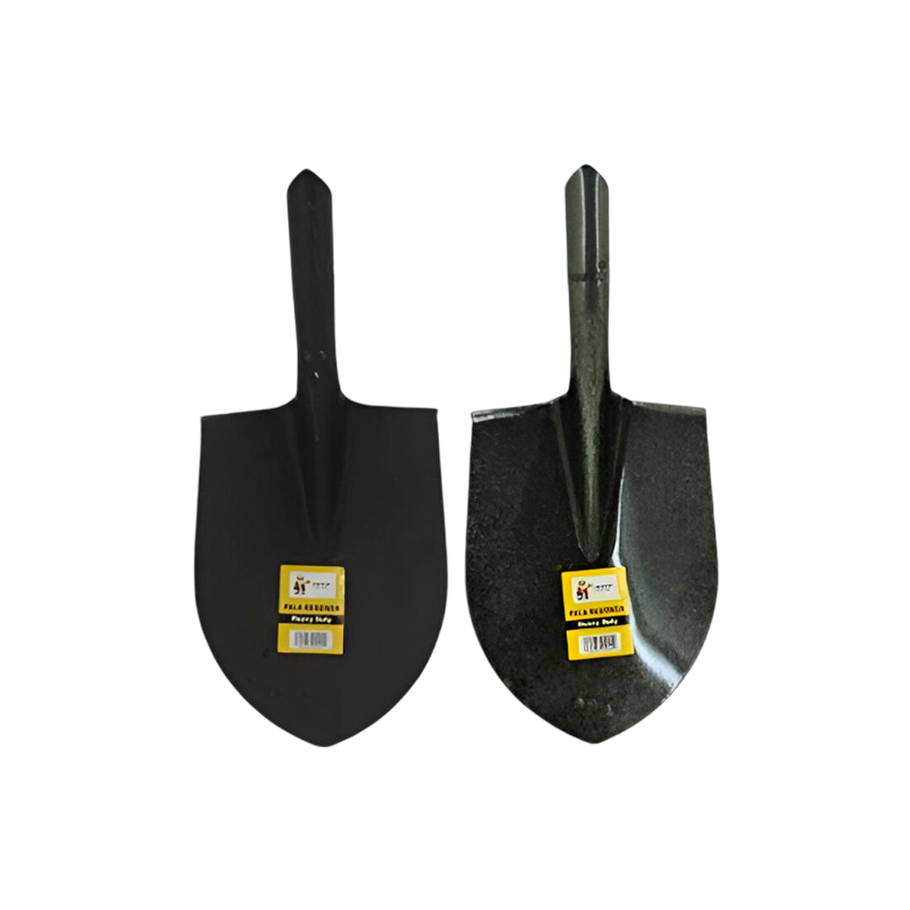 Pala redonda sin mango vikingo h-s518 negro/gris