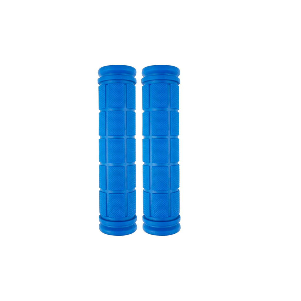 Guante bicicleta 114mm hule decoracion cuadros azul oscuro