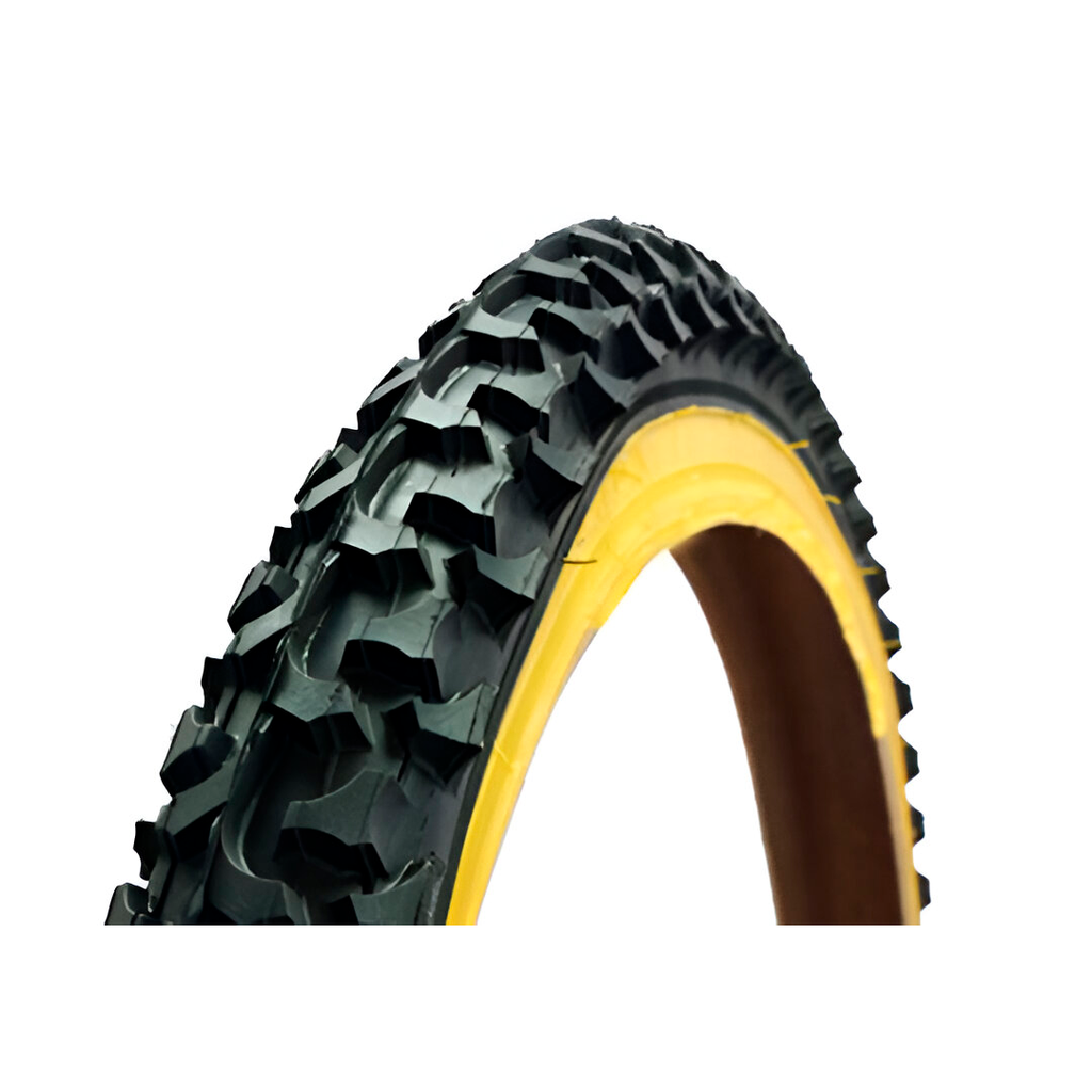 Llanta bicicleta 26x2.10 kenda k831a negra f/amarilla