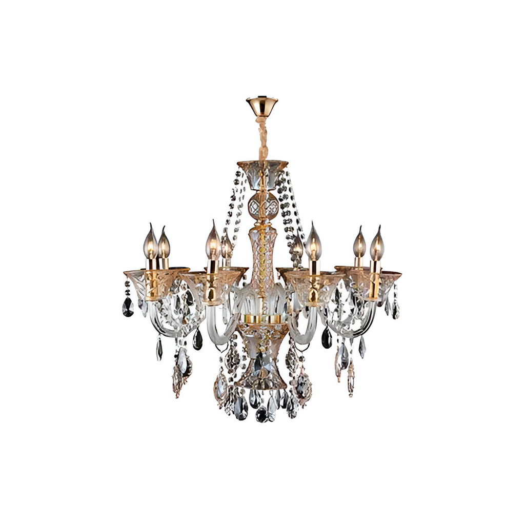 Lampara colgar cristal 8l e14 40w 3017ch