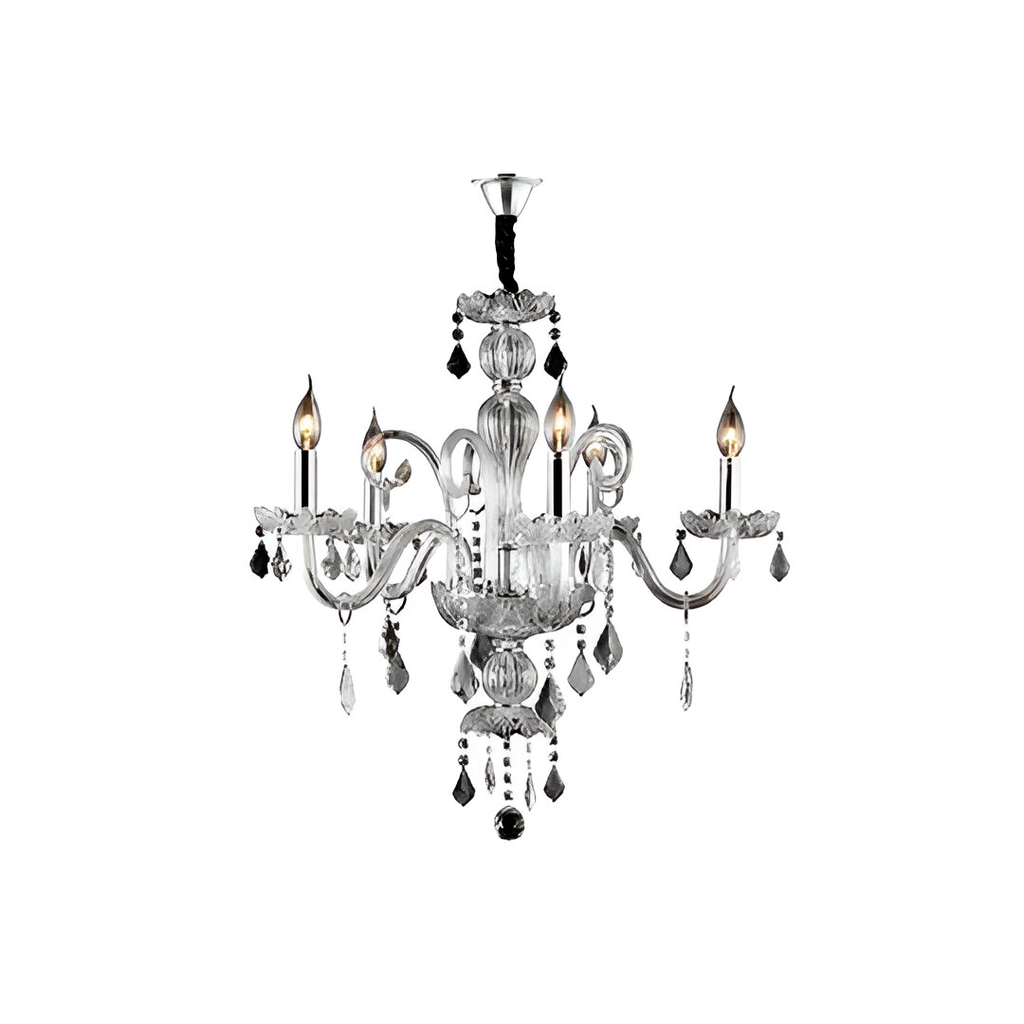 Lampara colgar cristal 5l e14 40w 3010tr transparente