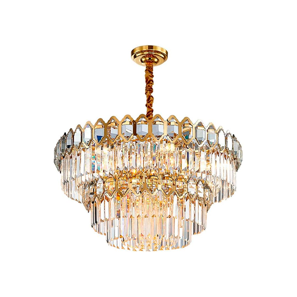 Lampara colgar cristal 8l e14 40w 21019c