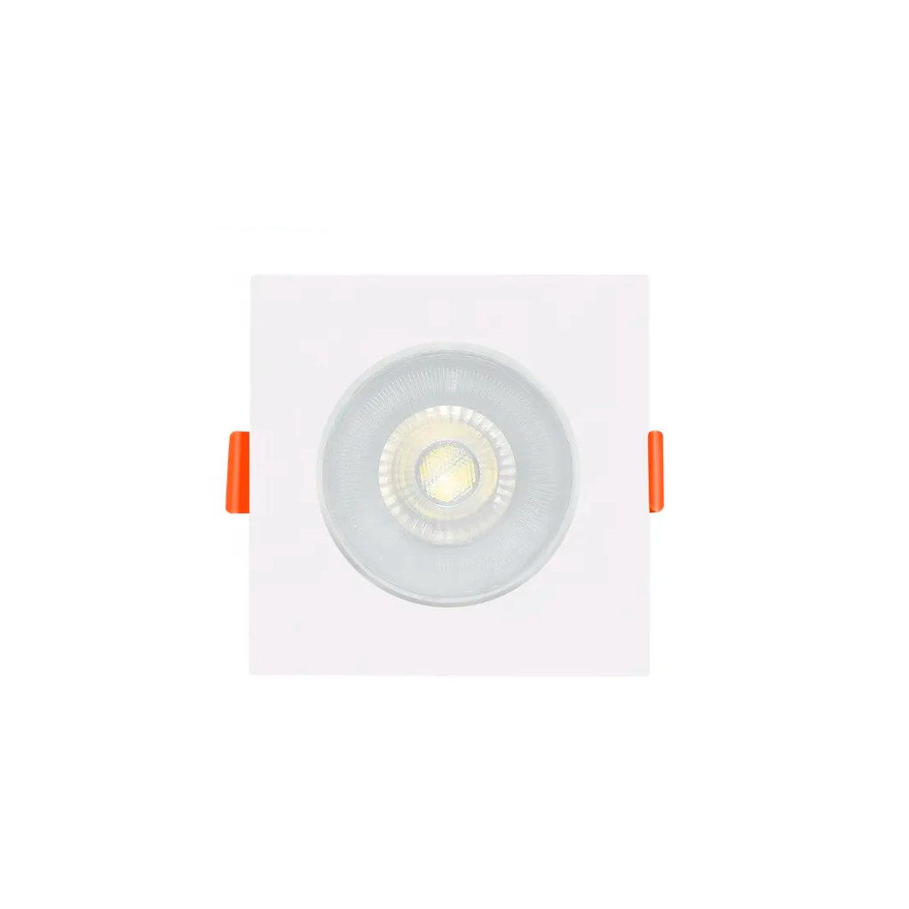 Lampara panel empotrable led 1l 7w 12cm 6500k cuadrado
