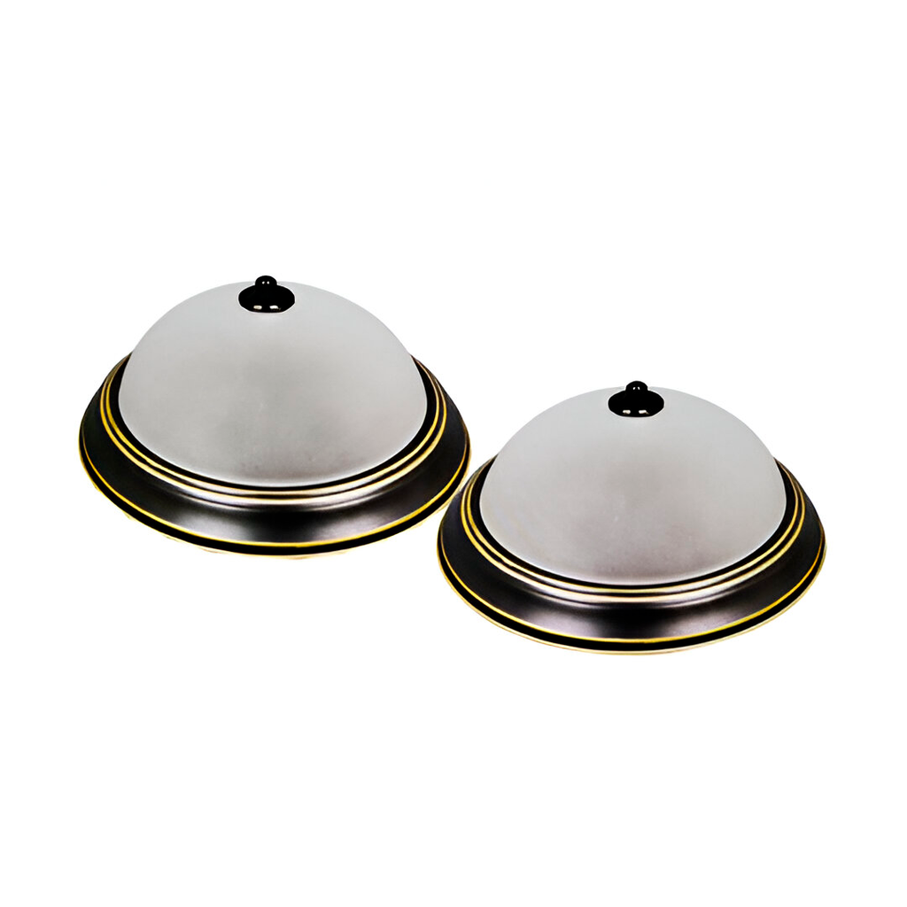 Lampara techo 2l mundi 006c-2e negro/dorado