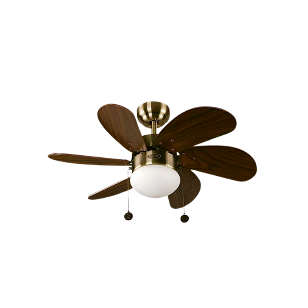 Ventilador techo 32" 6a 2l design 7905 bronce