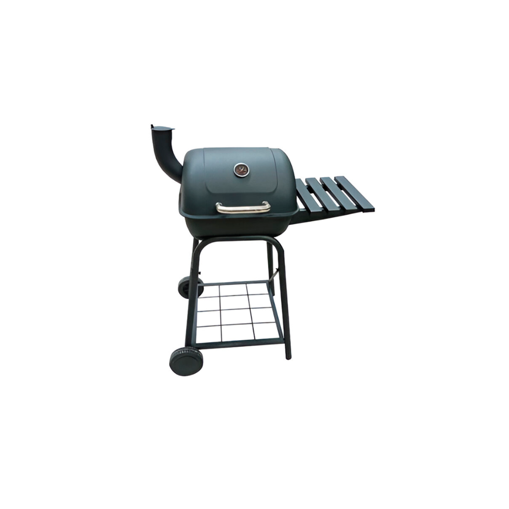 Asador redondo 81x49x108cm con tapa/llantas sk01 Anafre