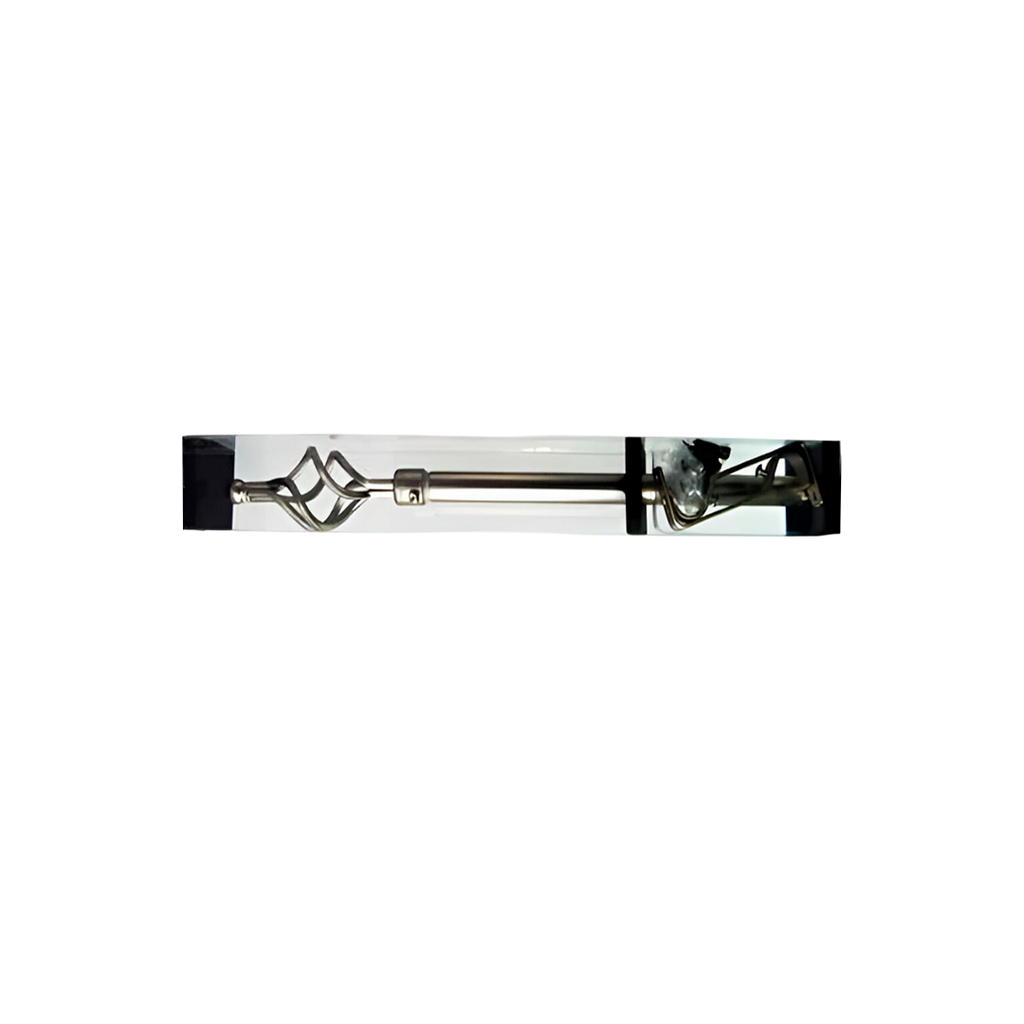 Cortinero de metal 48-84" con seguro ci-648m satinado niquelado