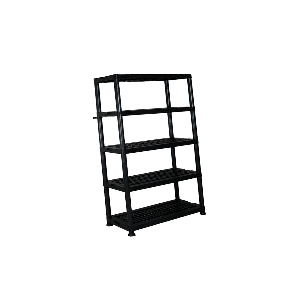 Estante plastico 5niveles 18x75" rimax 5567 negro