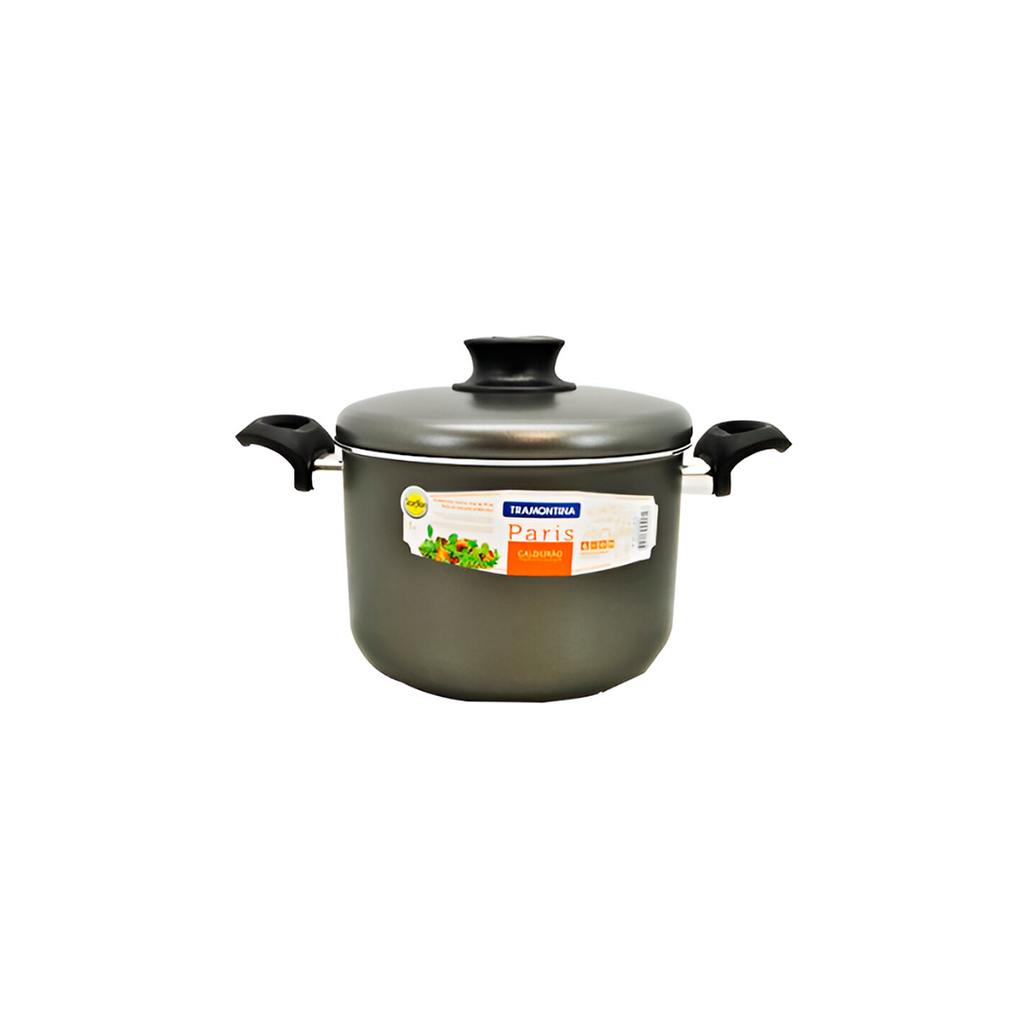 Olla de aluminio 20cm 4.5lt 2asas/tapa 28530/620