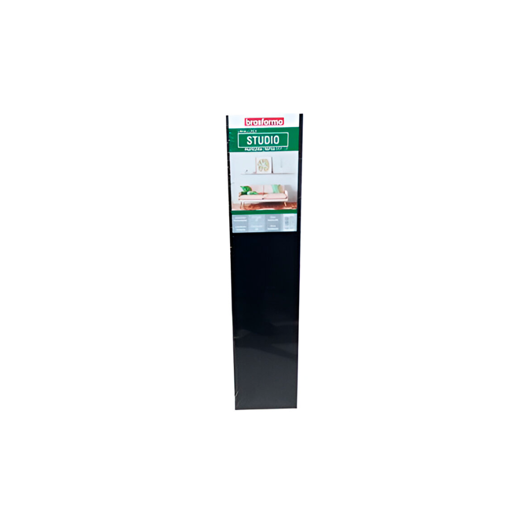 Repisa de madera 35"x8" brasforma negro