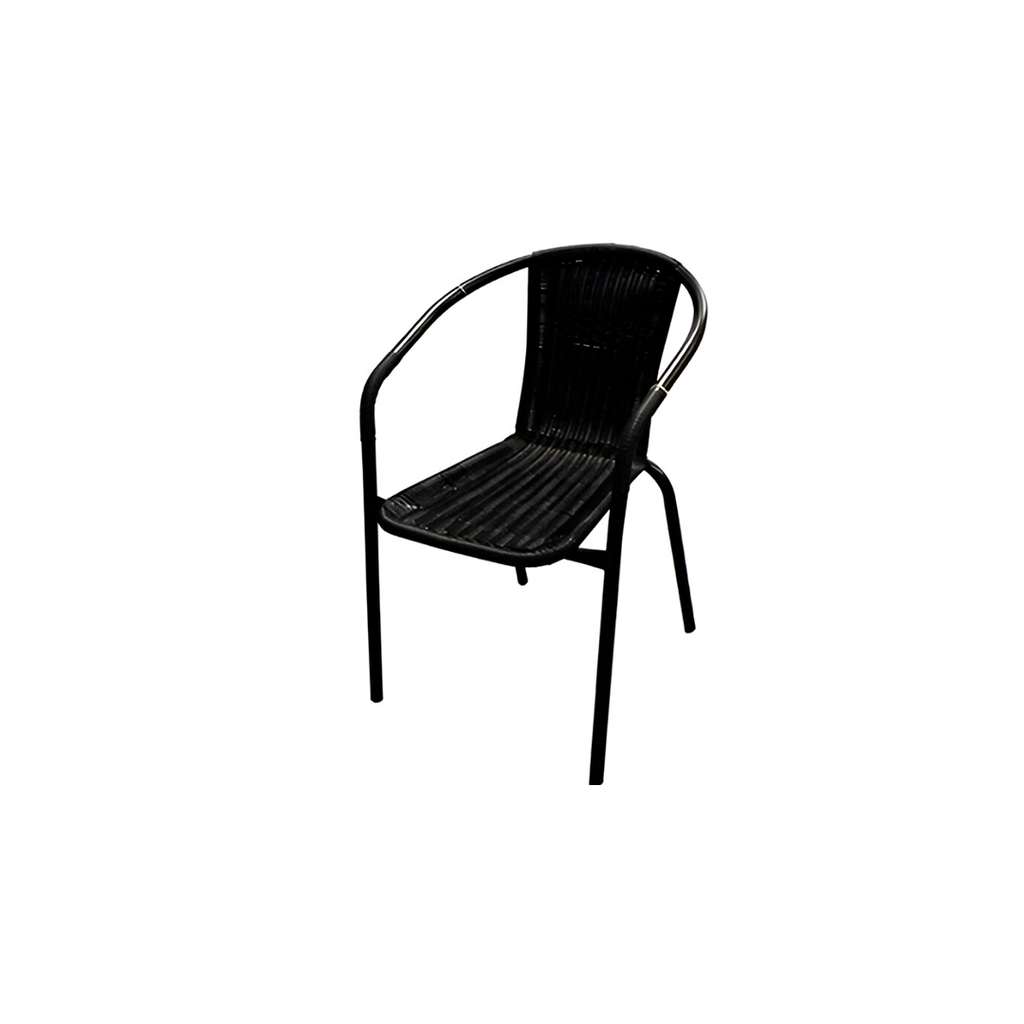Silla metal/rattan con brazo 68x54x76cm varios colores