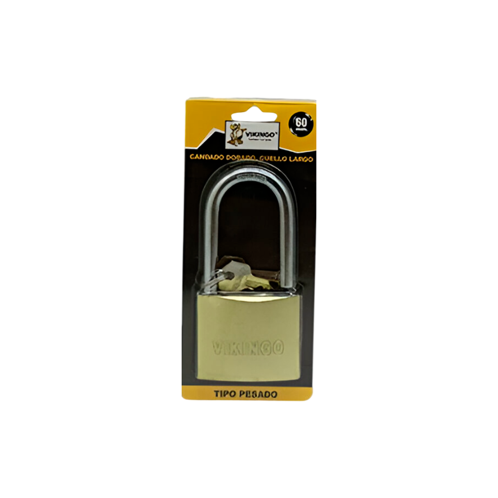 Candado vikingo 60mm con largo bp60l dorado