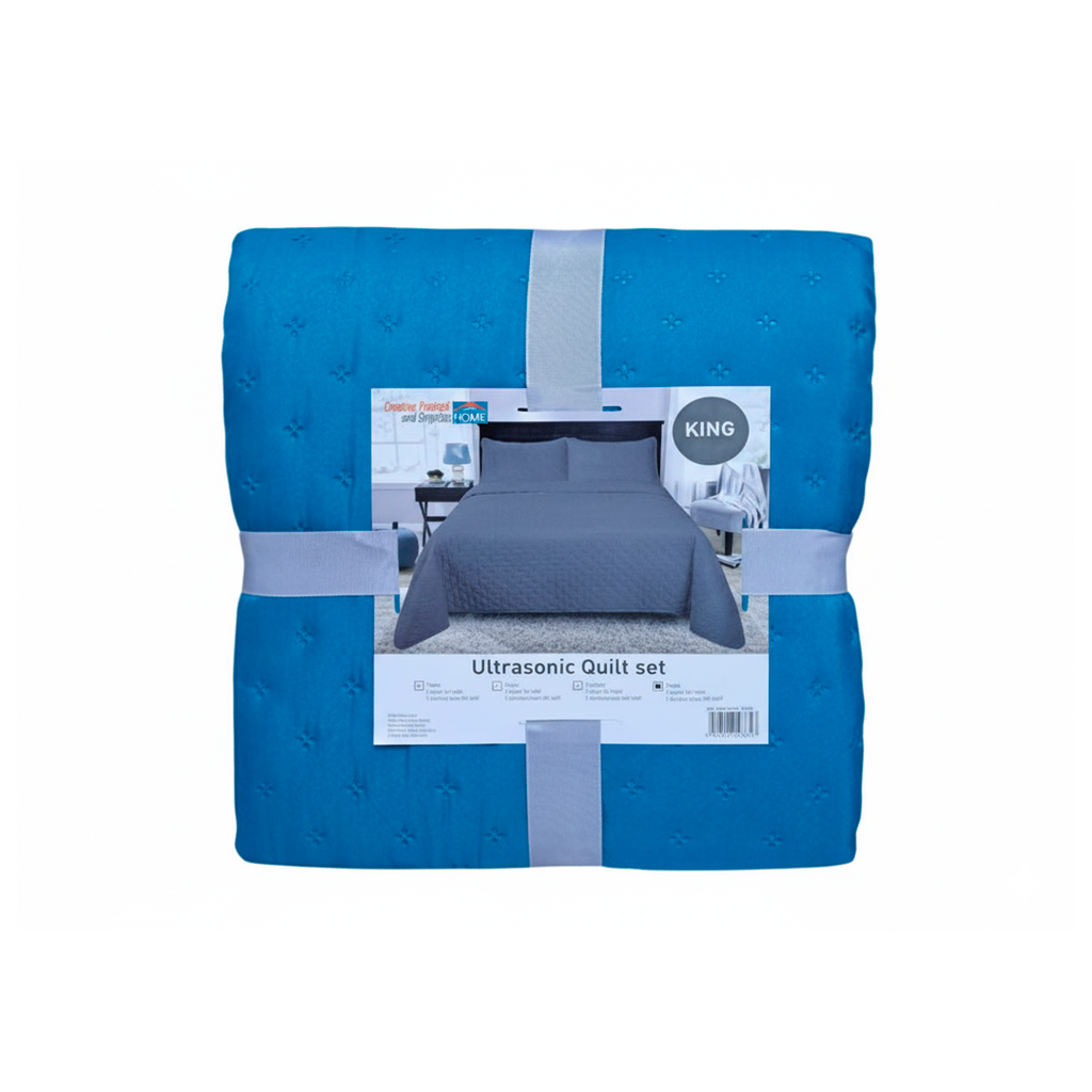 Colcha king 3pc creative home l22bd241bs