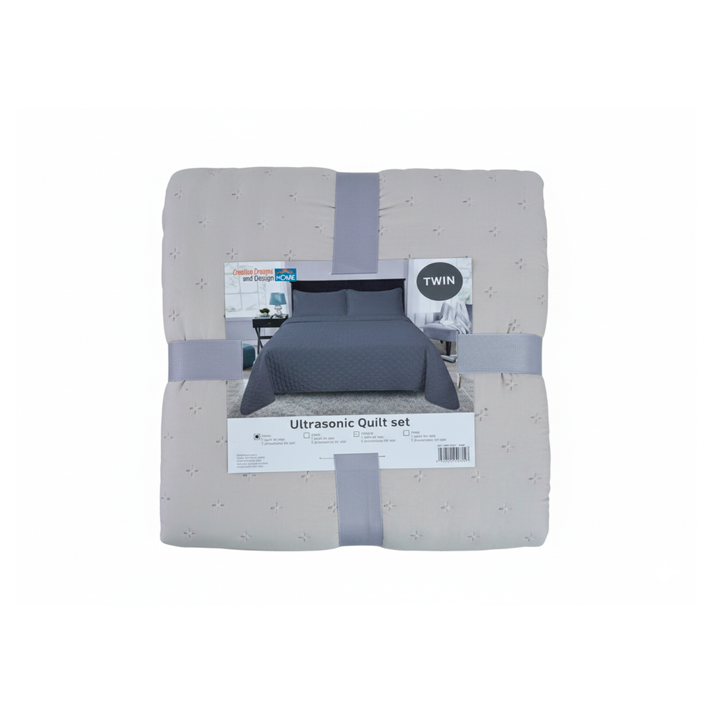 Colcha twin 3pc creative home 22bd241bs