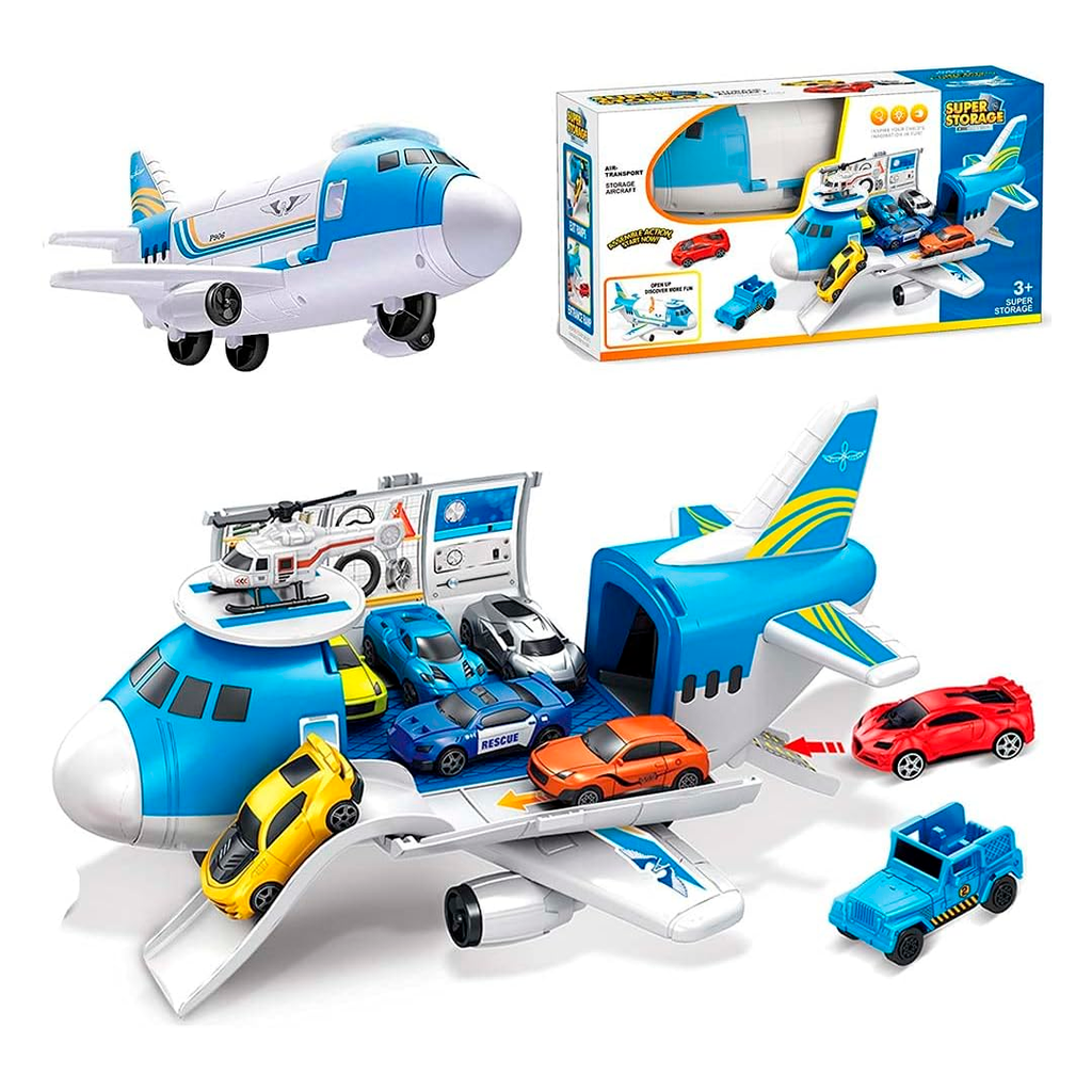 Juguete avion con carros jq126247c