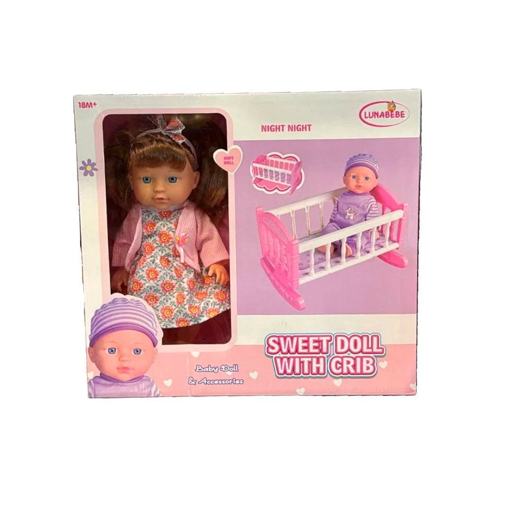 Juguete muñeca bebe 30cm con accesorios 2321215
