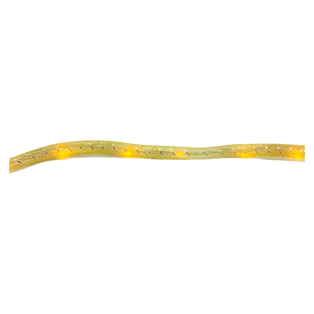 Conexión navideña lazo 100led 8f 5m amarillo lsh47