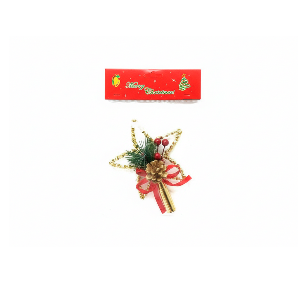Estrella navideña 11x14cm 21079 dorado