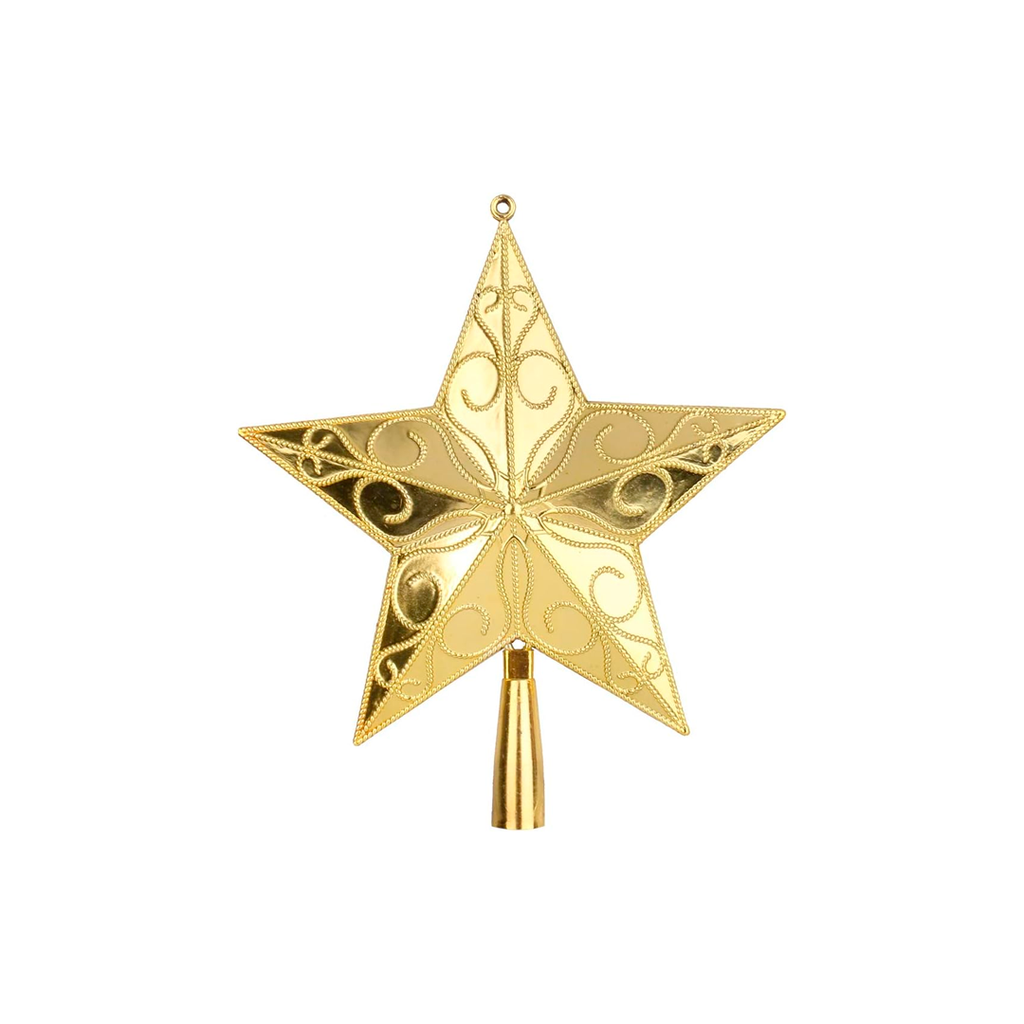 Estrella navideña 23x20cm 2-cs1503-1258 dorado