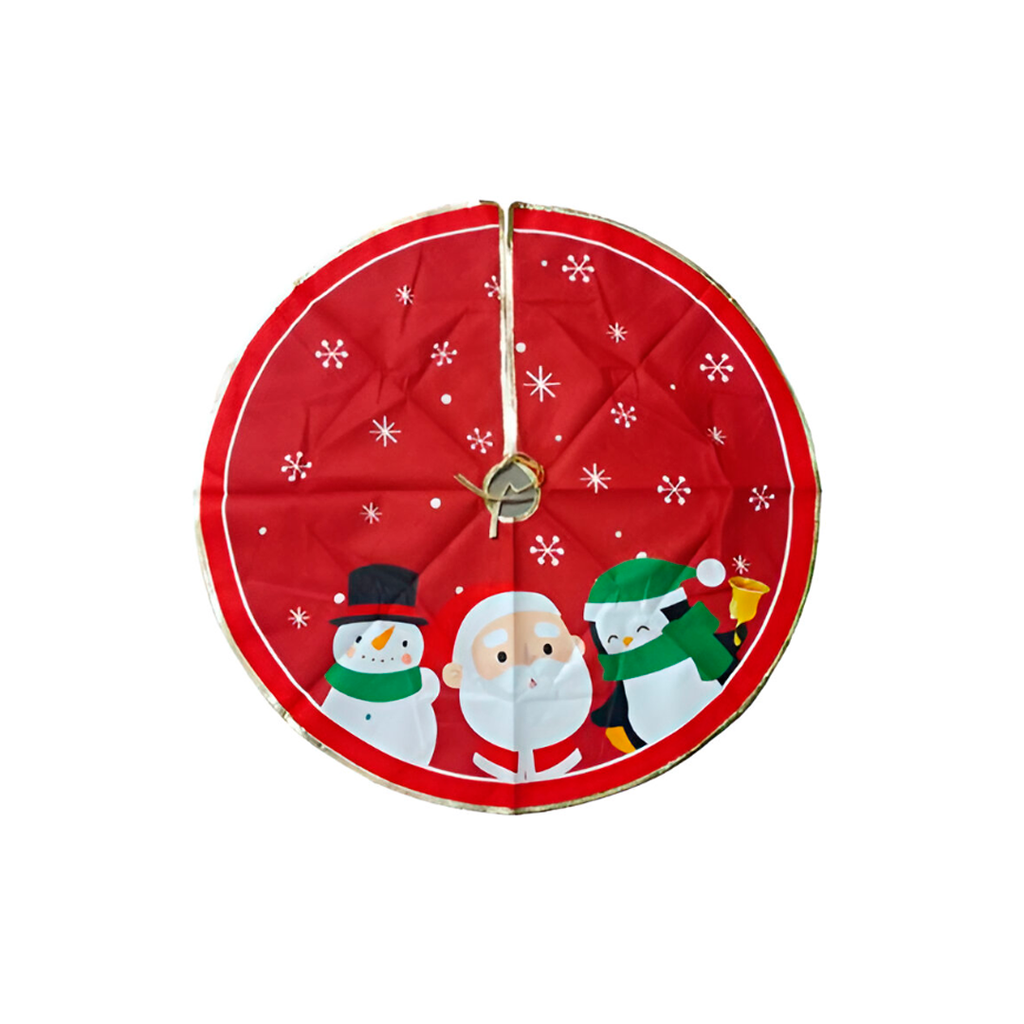 Forro navideño 77cm base/árbol a1604-157 forma santa