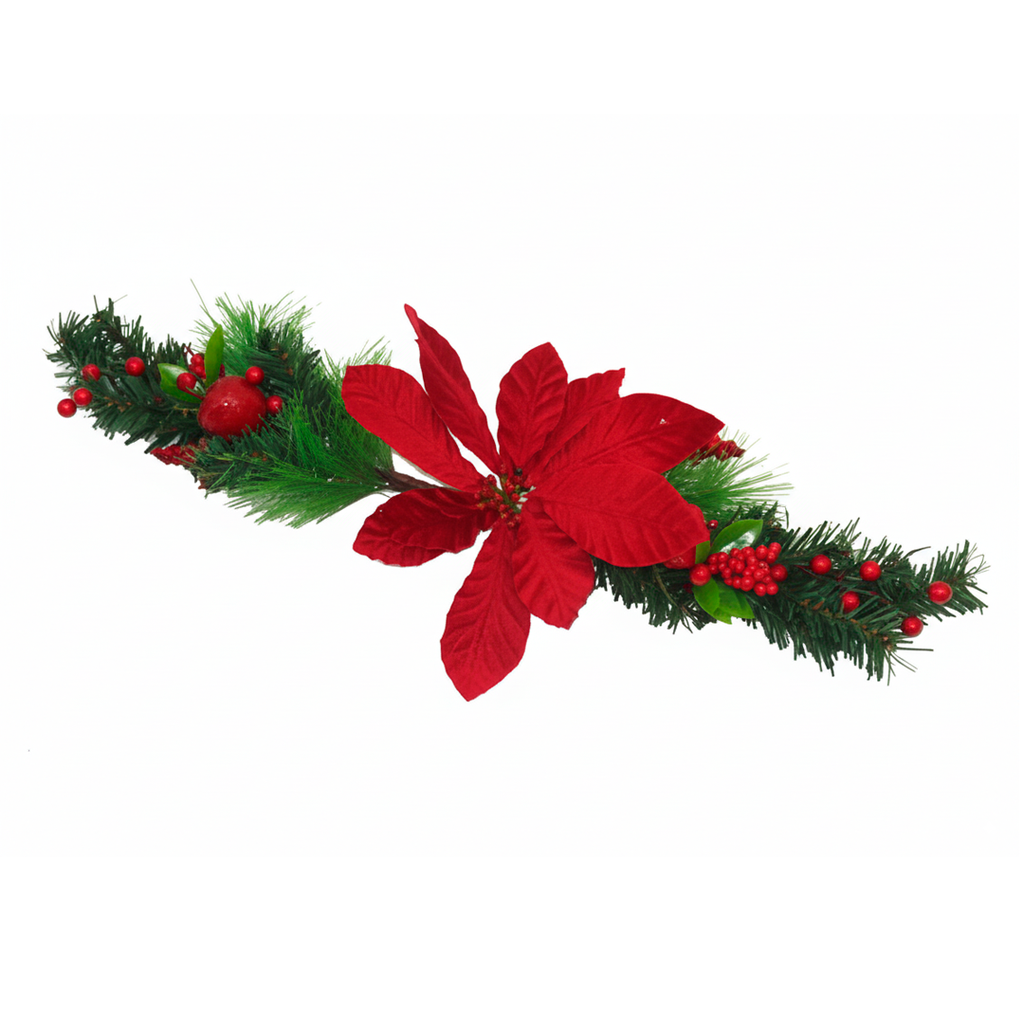 Guirnalda navideña 61cm pascua 42267bu rojo