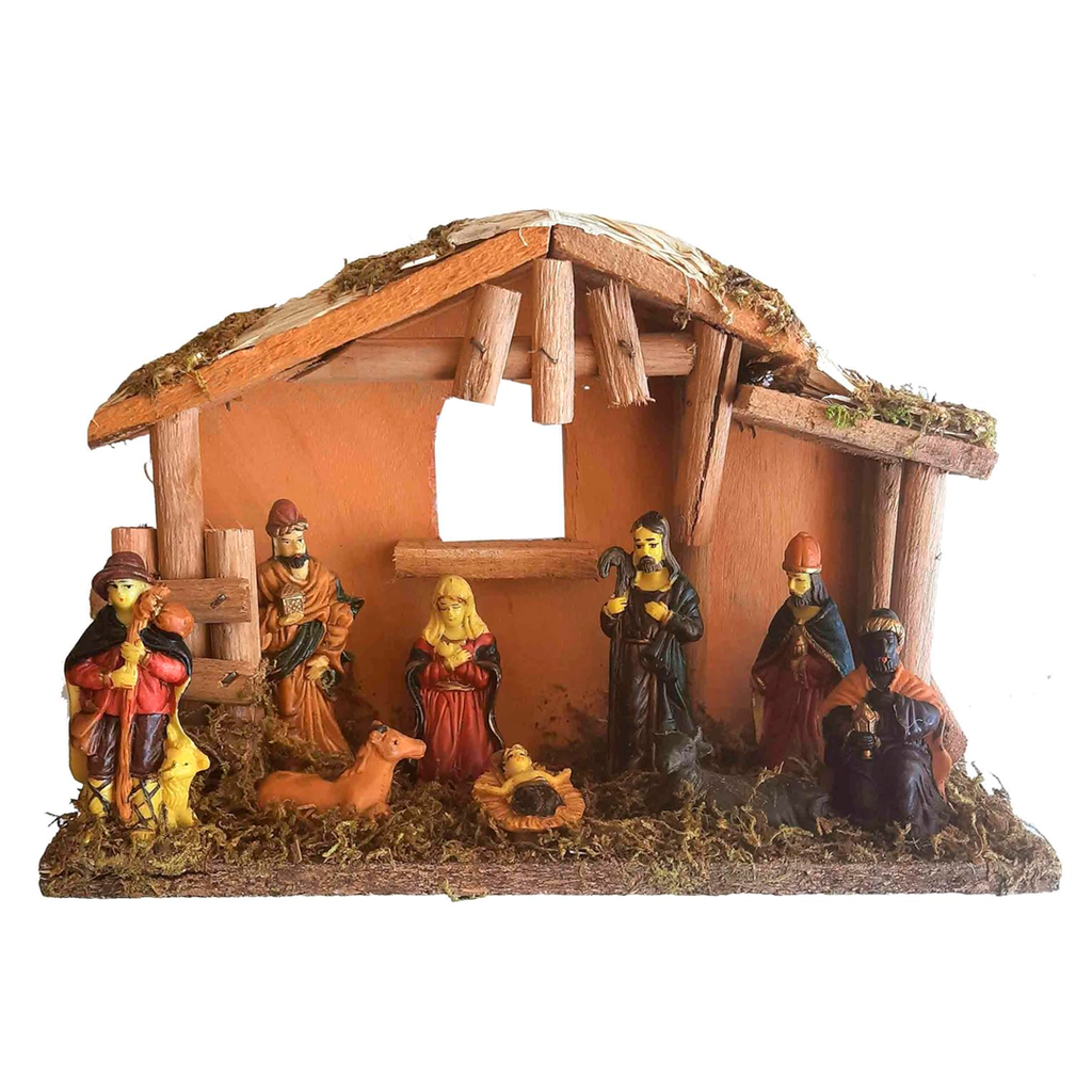 Nacimiento navideño con figuras 25x18cm 1532a