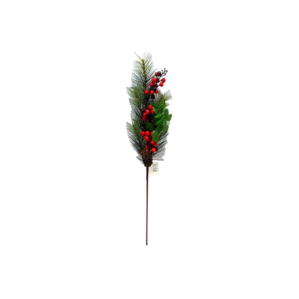 Rama navideña con bellota 60cm xs1043767rb rojo