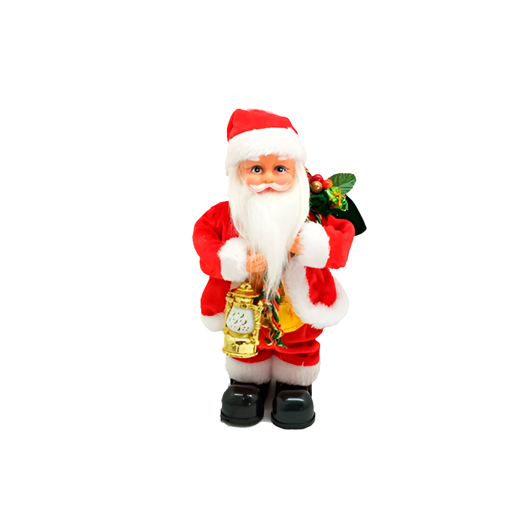 Santa claus 30cm con sonido/movimiento terciopelo 1257