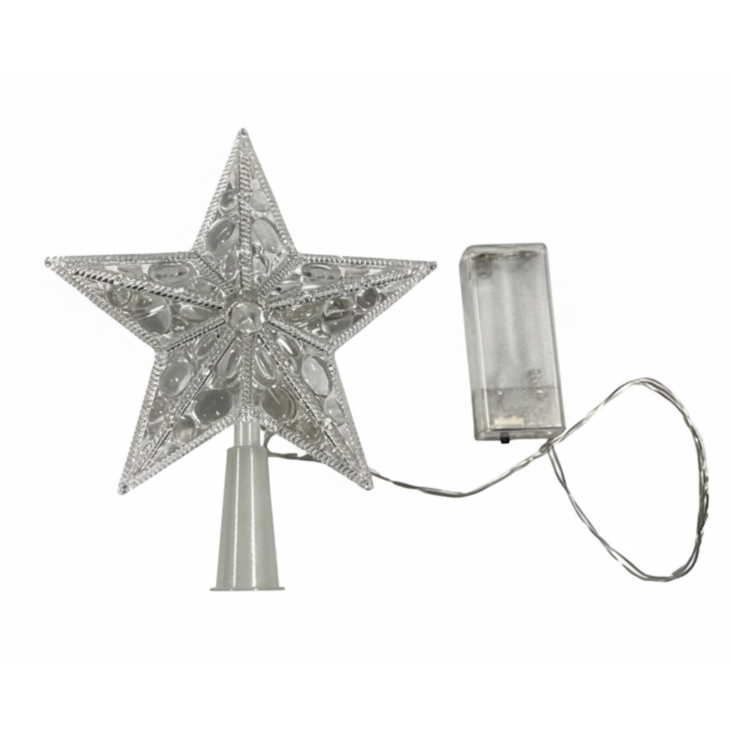 Estrella navideña 15cm 10led sin batería rgb ksa2507