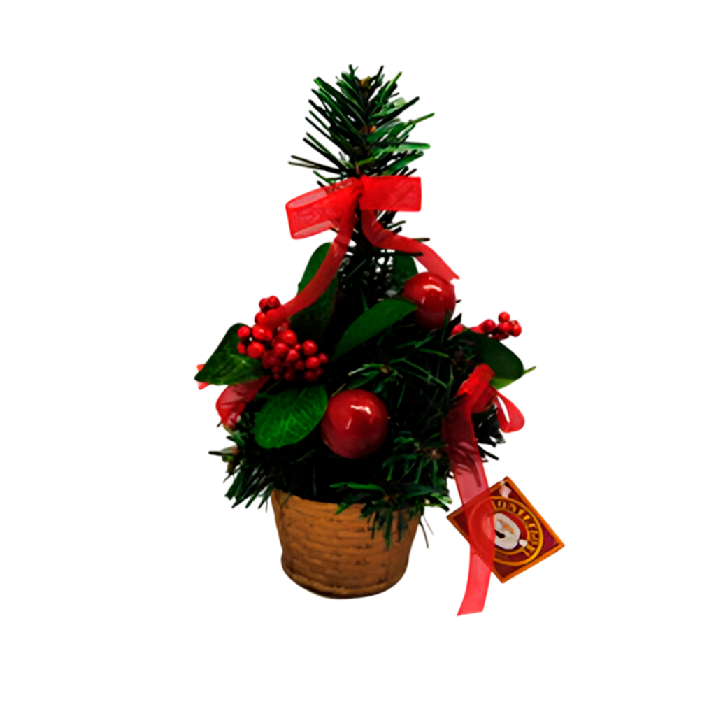 Adorno navideño arbolito 20cm xs1042418r rojo