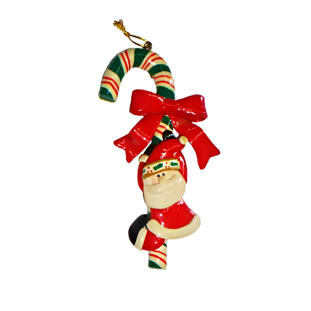 Adorno navideño baston colgar 12cm 1055 verde/rojo