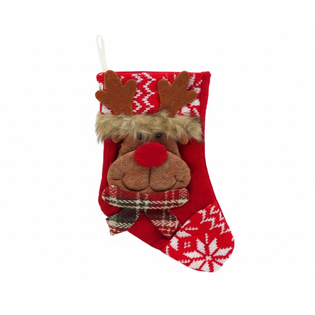 Adorno navideño bota colgar reno 26cm gtw varios diseños