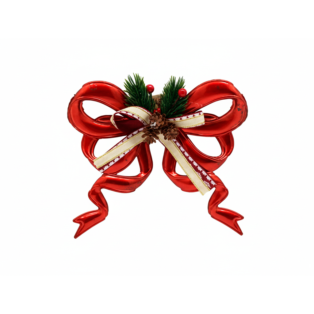 Adorno navideño chongo colgar 19.5x3x17.5cm rojo