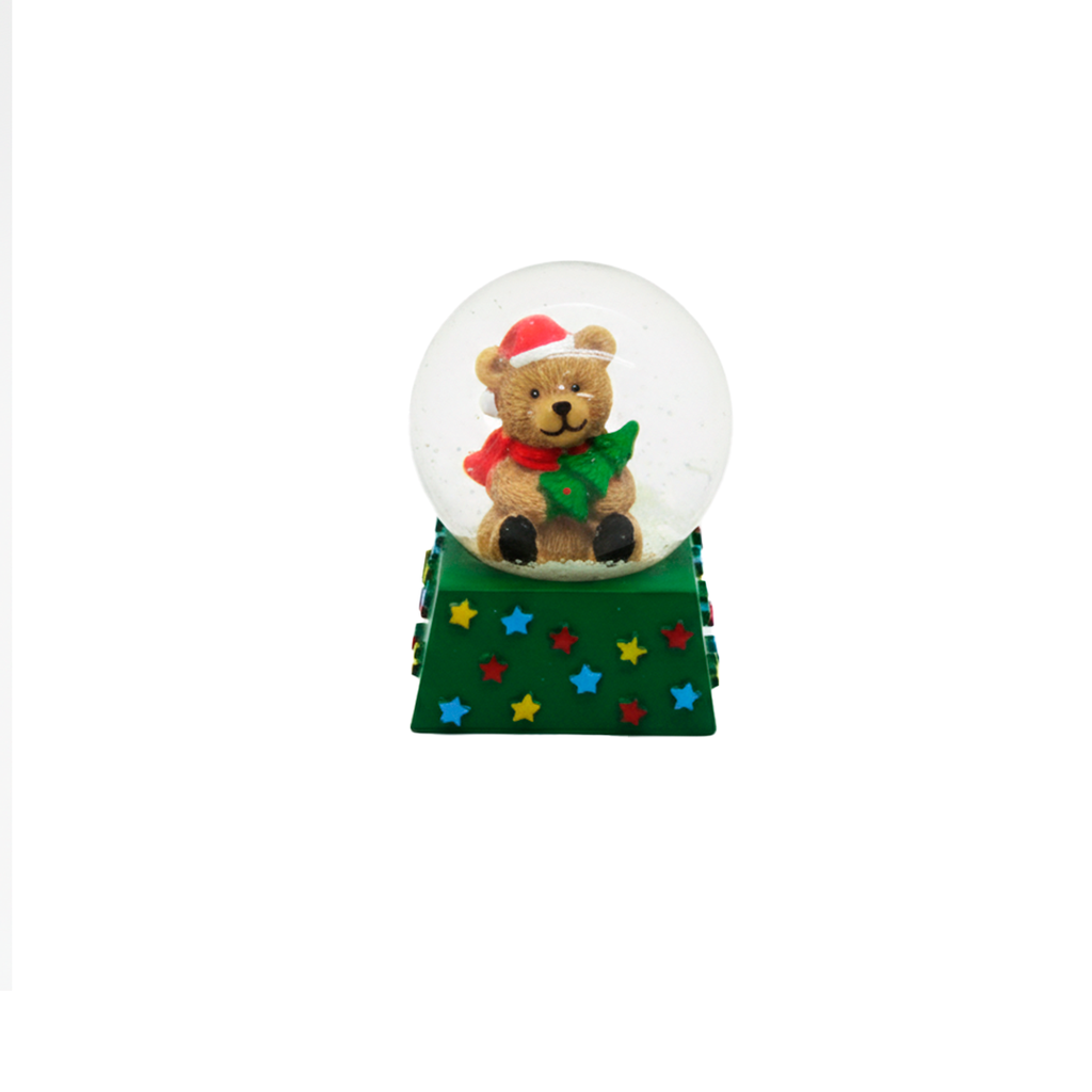 Adorno navideño esfera cristal 4.5x6cm ct-13 varios diseños