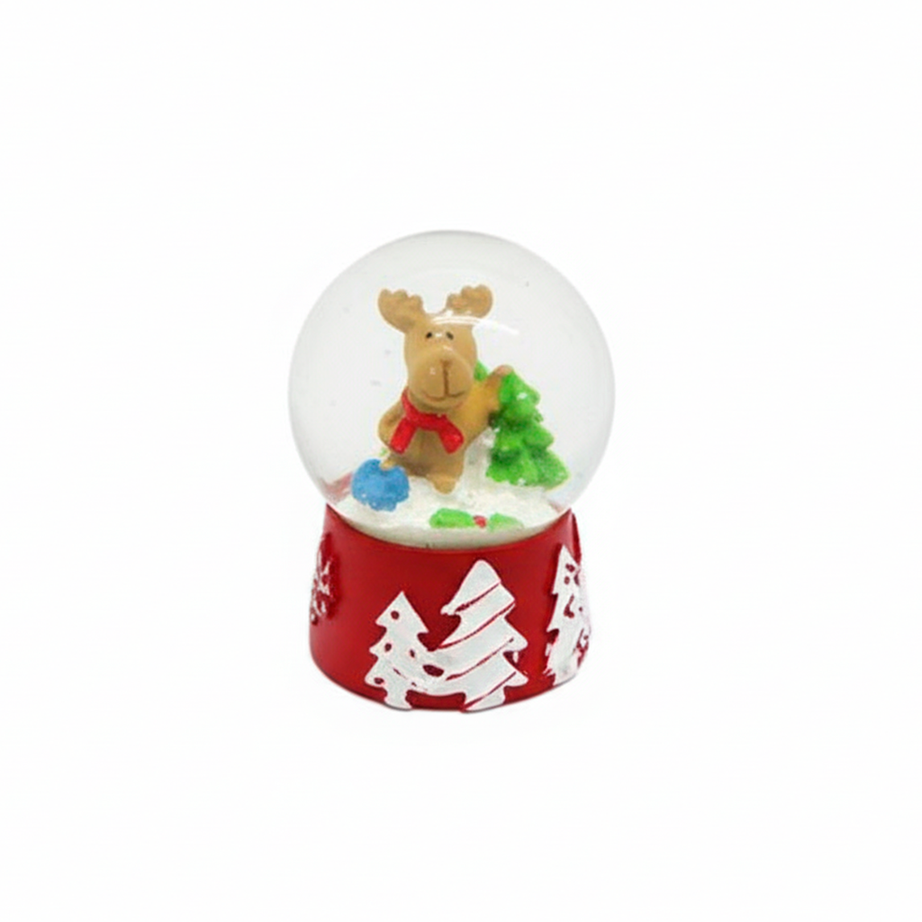 Adorno navideño esfera cristal 4.5x6cm ct-8 varios diseños