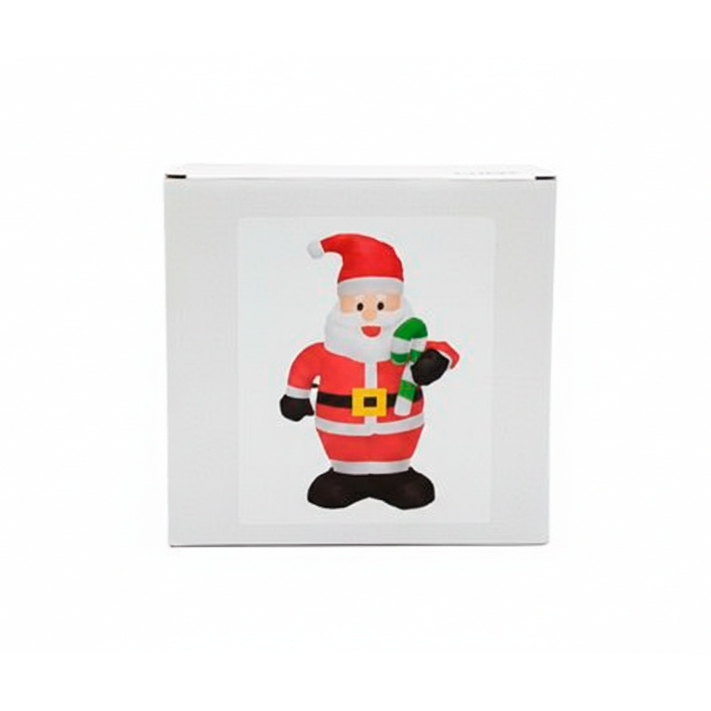 Adorno navideño forma santa 1.2m inflable 70009
