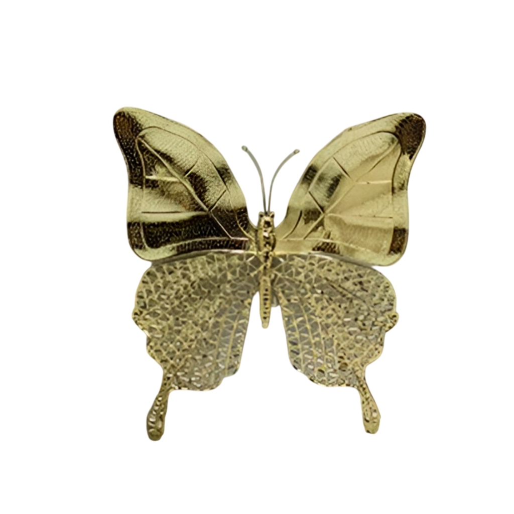 Adorno navideño mariposa 20x18cm 20716g dorado