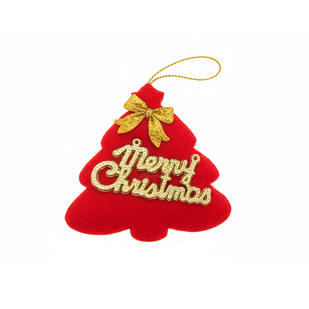 Adorno navideño pino colgar 8cm gj650408 varios diseños