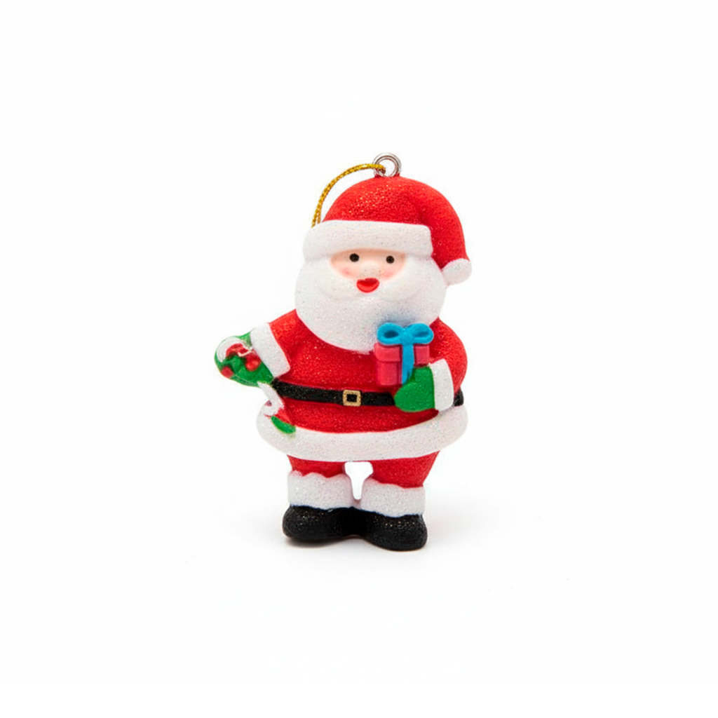 Adorno navideño santa colgar 10cm ma-129a