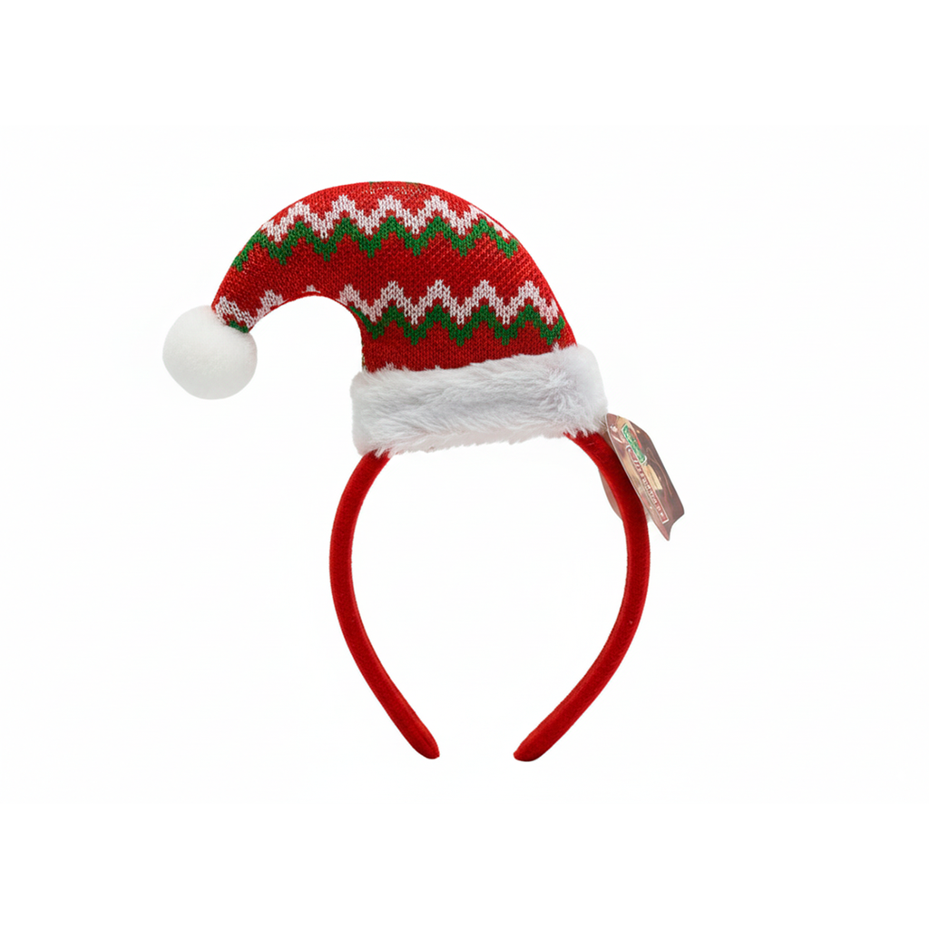 Adorno navideño vincha/gorro 11x23cm varios diseños
