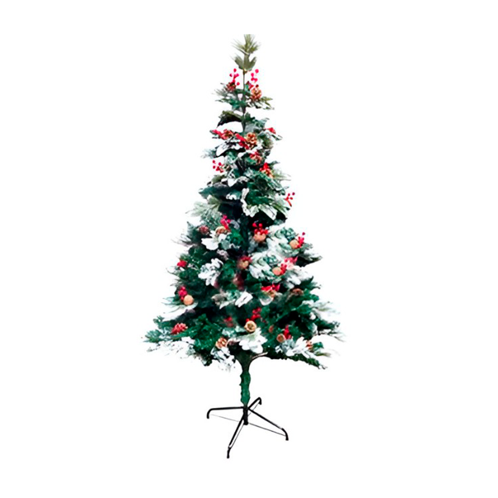Arbol de navidad 6' 600t base metal sp-29 verde