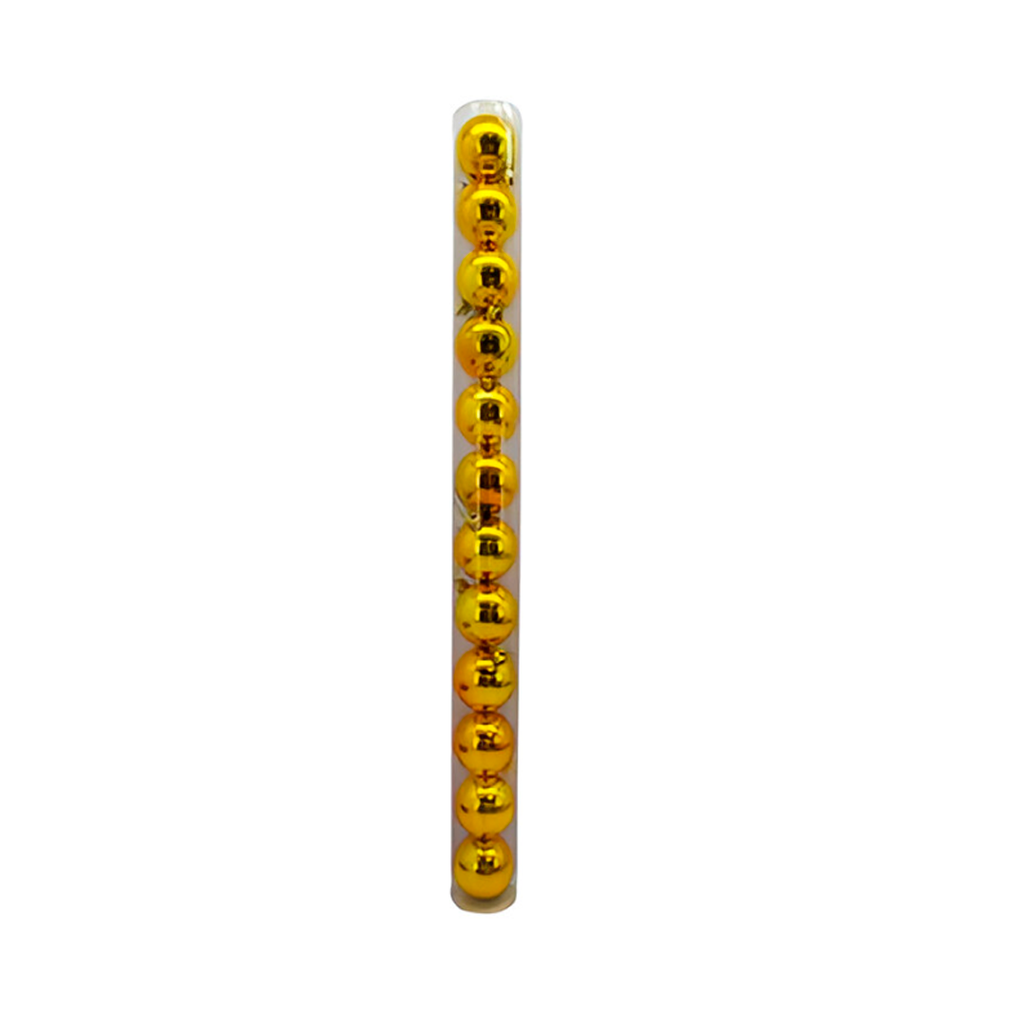 Bola navideña 6cm 12pc dorado brillante