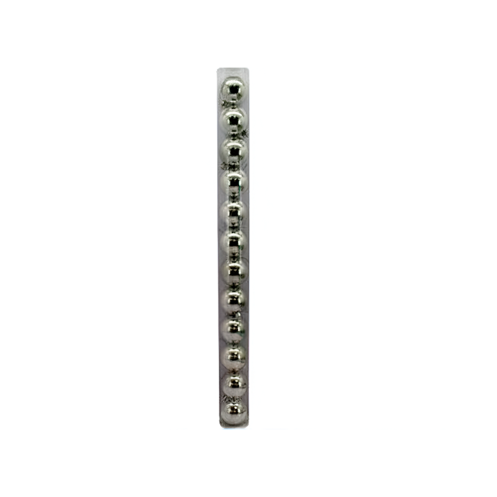 Bola navideña 6cm 12pc plateado brillante
