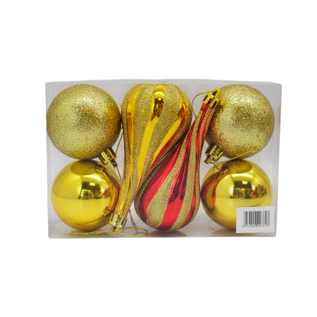 Bola navideña 6pc 2-120075944 dorado