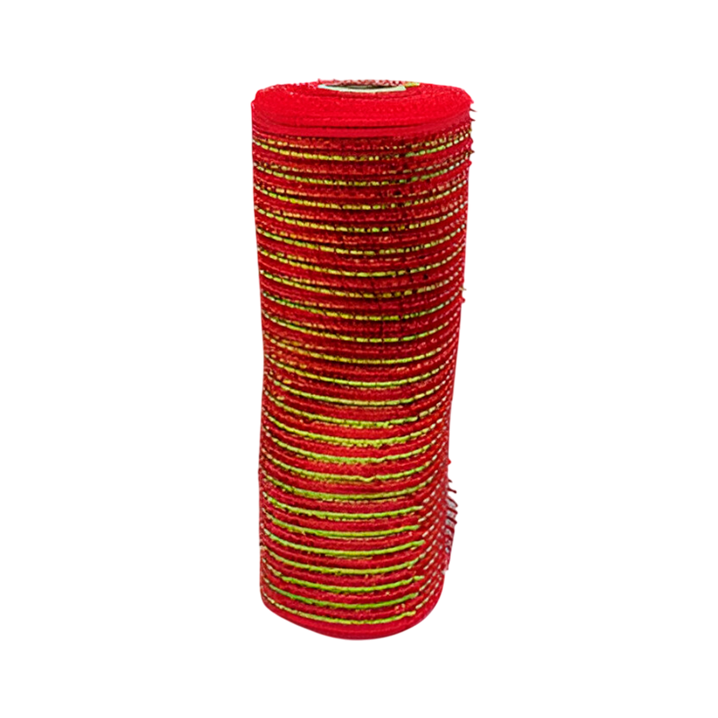 Cinta navideña25cmx10yd cd3477 rojo/verde