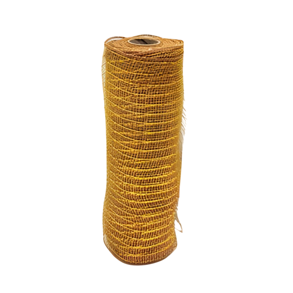 Cinta navideña 25cmx10yd cd3495 dorado