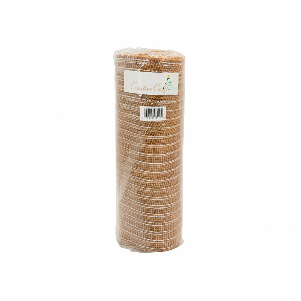 Cinta navideña 25cmx9yd 1668-g dorado/plateado