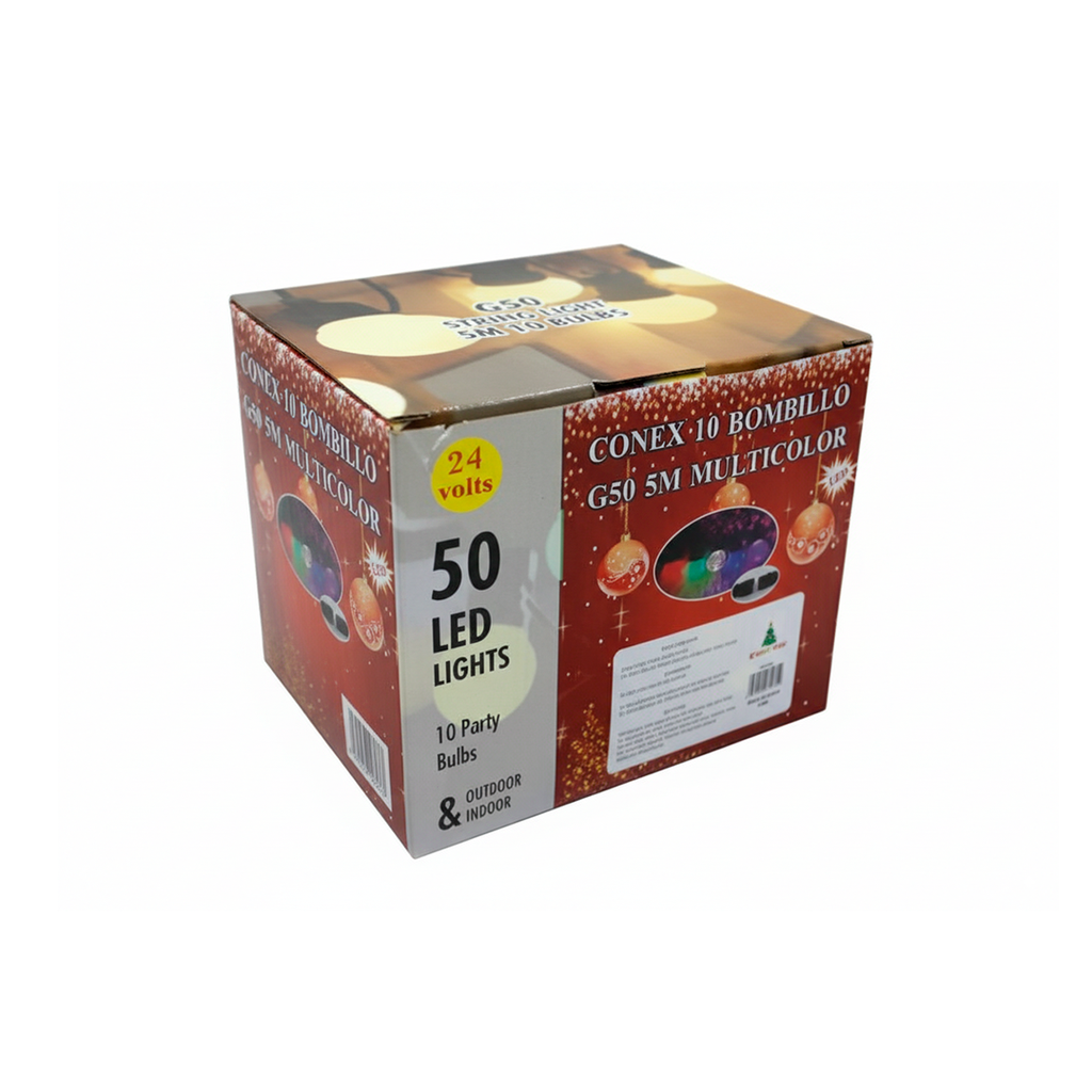 Conexion  navideña 10l 5m multicolor lsh070