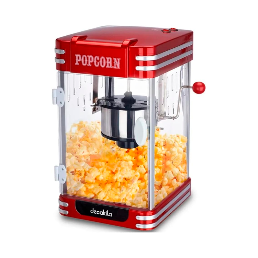 Maquina para hacer palomitas con agitador decakila kett019r rojo