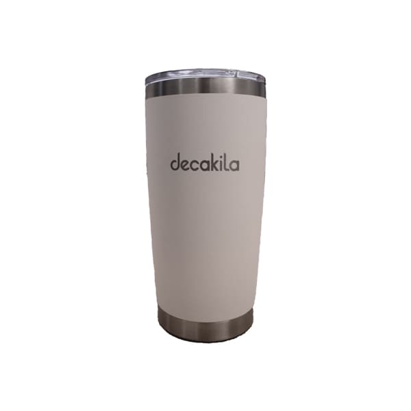 Vaso termico con tapadera acero inoxidable 20 onzas decakila kmtt024w blanco